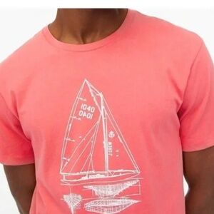 J Crew Factory Men's Sailboat Graphic Tee T Shirt Size XXL NWT BE233